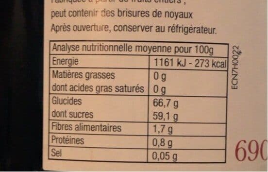 Coteaux nantais Confiture Cerises extra packshot