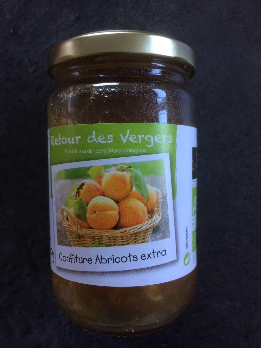 Retour des Vergers Confiture Abricots extra packshot