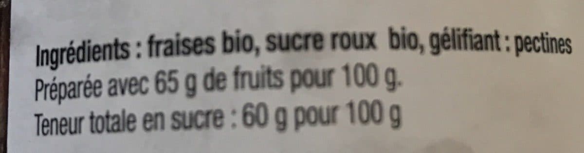 Retour Des Vergers Confiture de fraise packshot