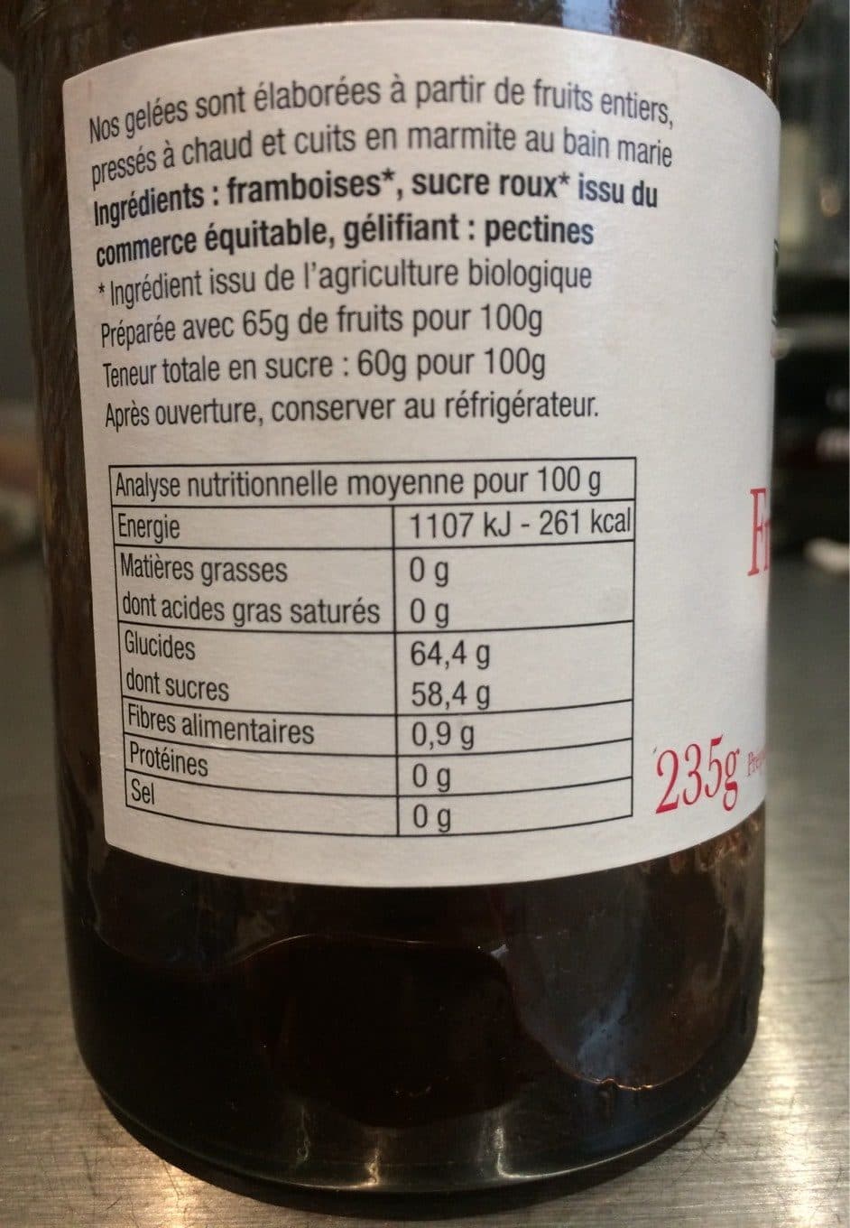 Côteaux Nantais Gelée Framboises Extra packshot