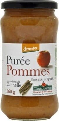 Côteaux Nantais Puree Pomme Canelle 360G CN Demeter packshot
