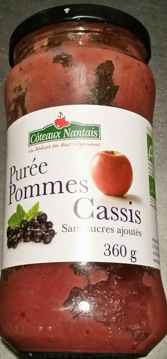 Côteaux Nantais Purée Pommes Cassis packshot