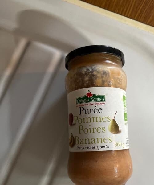 Coteaux nantais Purées pommes poires bananes packshot