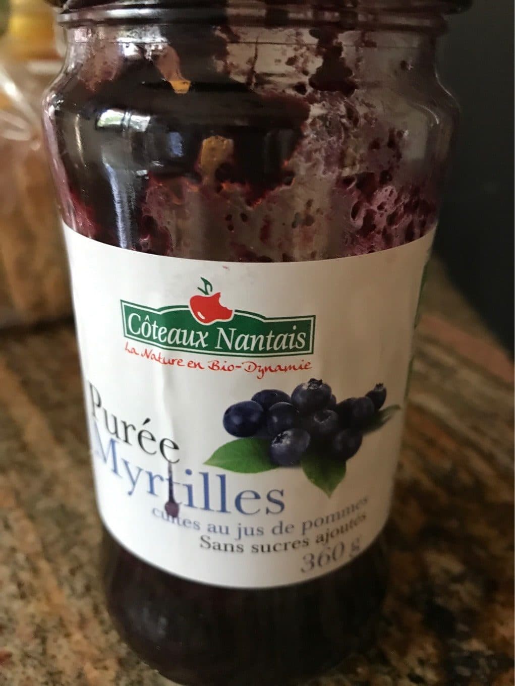 Coteaux nantais Purée Myrtilles packshot