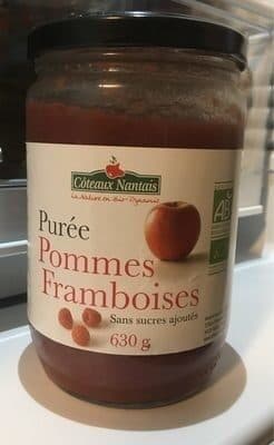 Coteaux nantais Purée de pommes framboises packshot