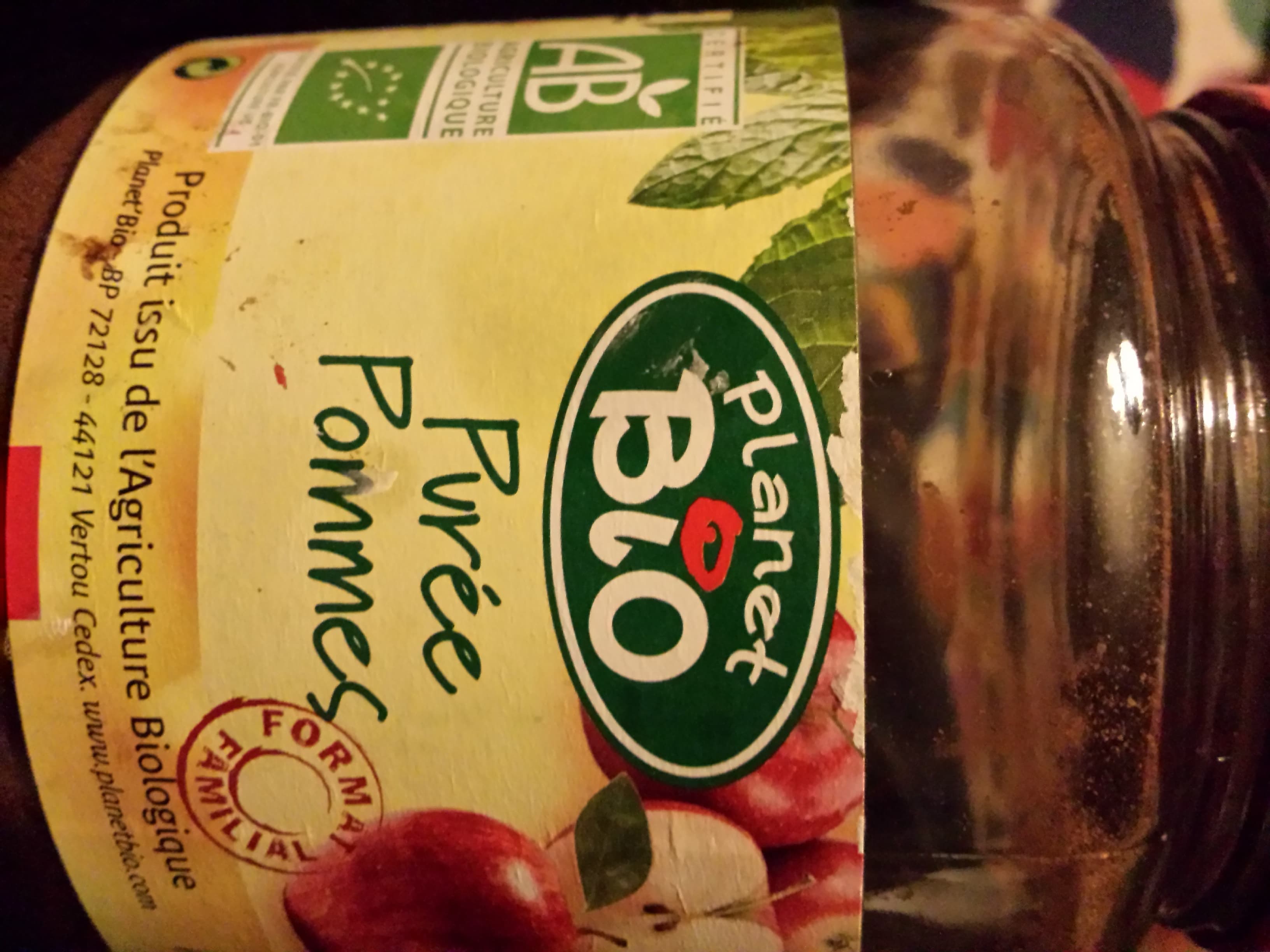 Planet Bio Purée pommes packshot