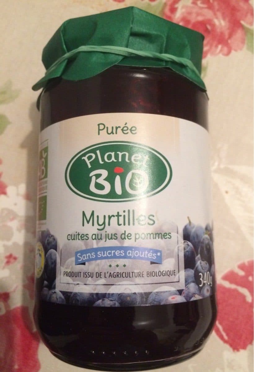 Planet Bio Purée de Myrtilles packshot