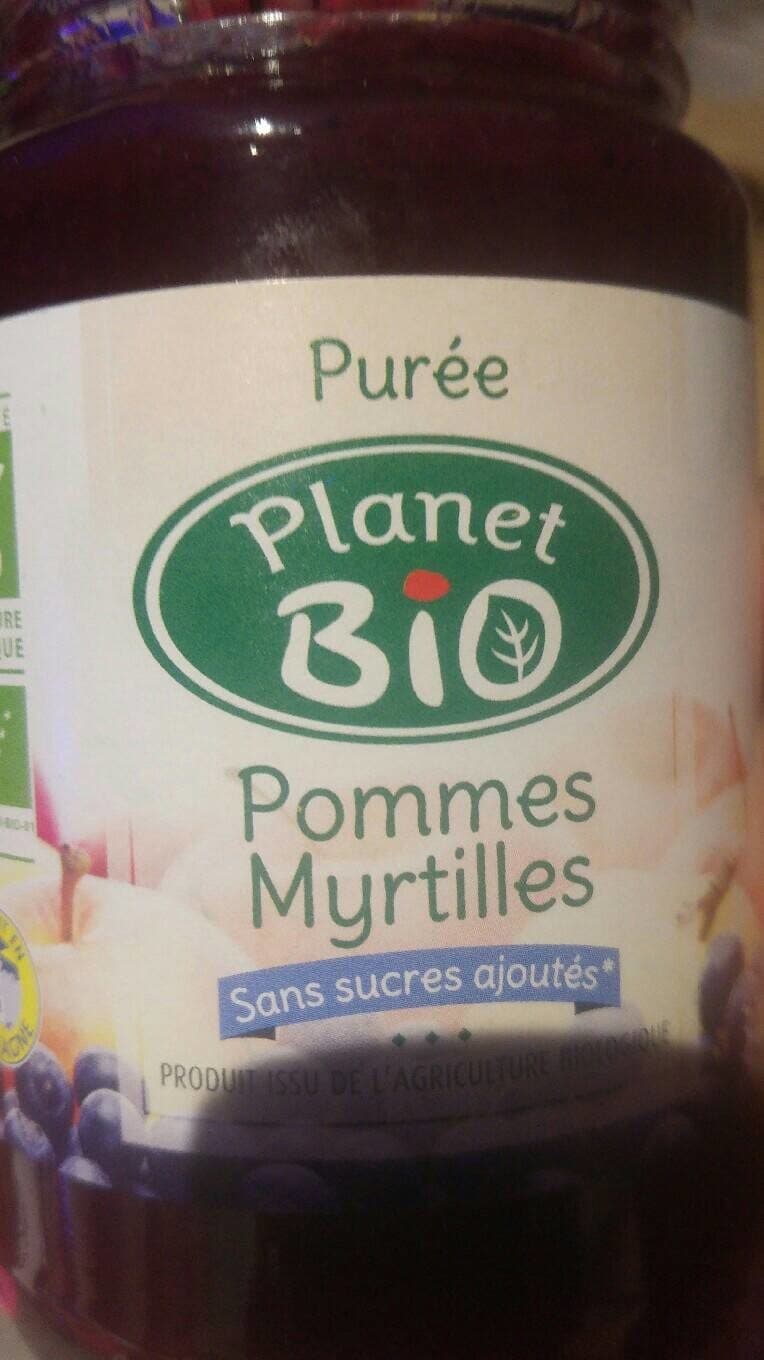 Planet Bio Purée pommes myrtilles packshot