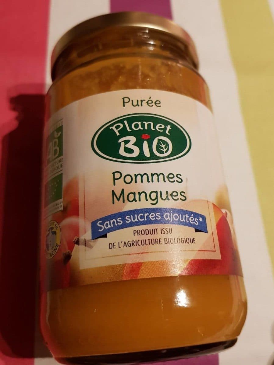 Planet Bio Purée pommes mangues packshot