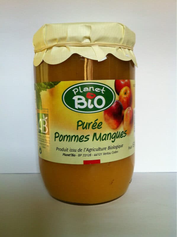 Les Côteaux Nantais Compote Pomme Mangue sans Sucres Ajoutes packshot