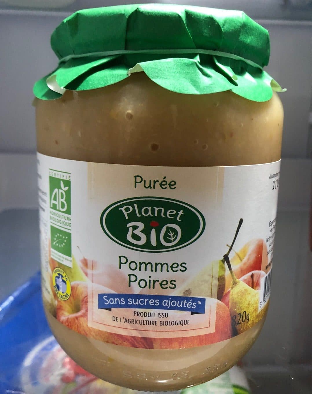Planet Bio Compote pomme poire bio packshot