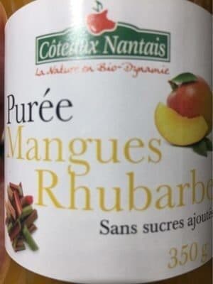Coteaux nantais Purée Mangues Rhubarbe packshot