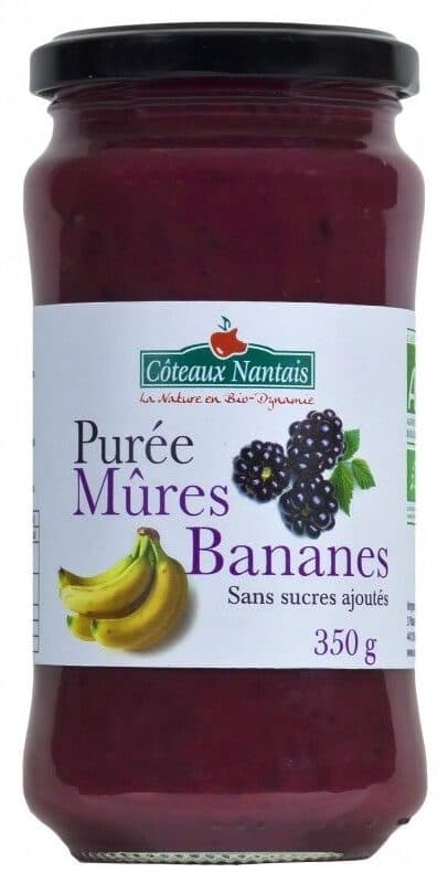 Coteaux nantais PUREE MURES BANANES packshot