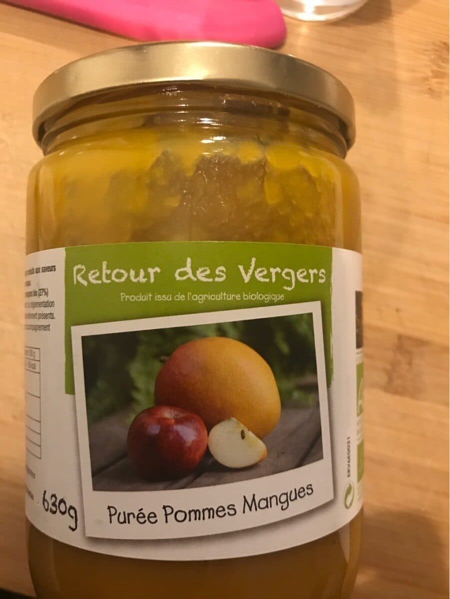 Retour Des Vergers Puree pommes mangues packshot