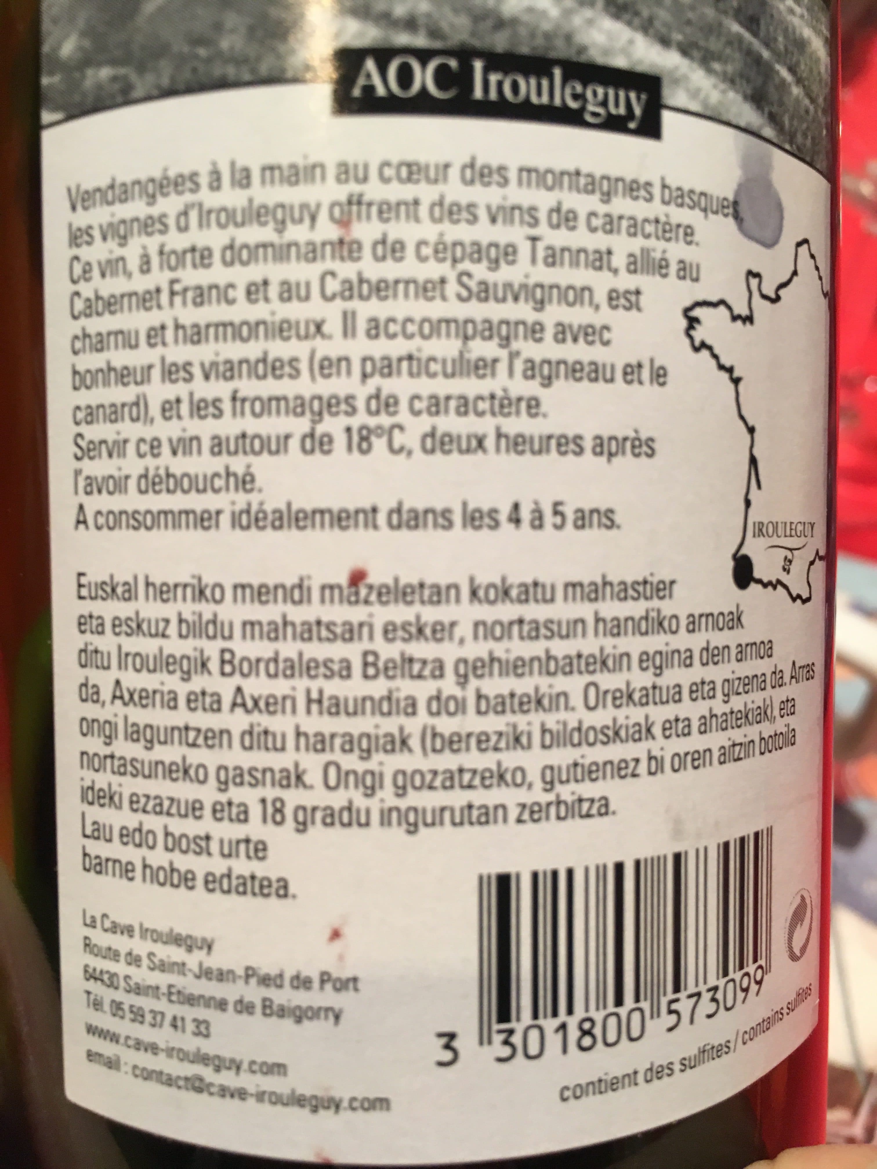 Arrola Jus irouleguy packshot