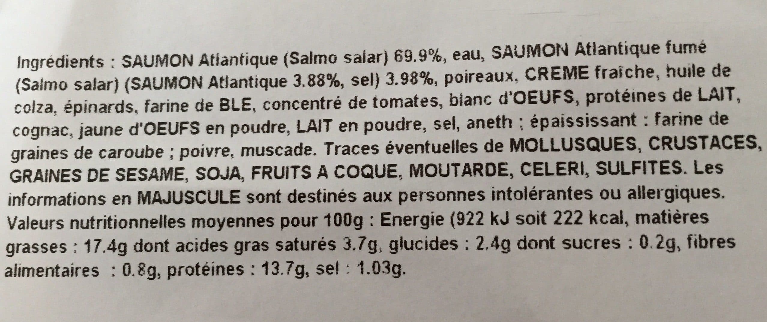 Les Entrées de la Mer Terrine aux 2 saumons packshot