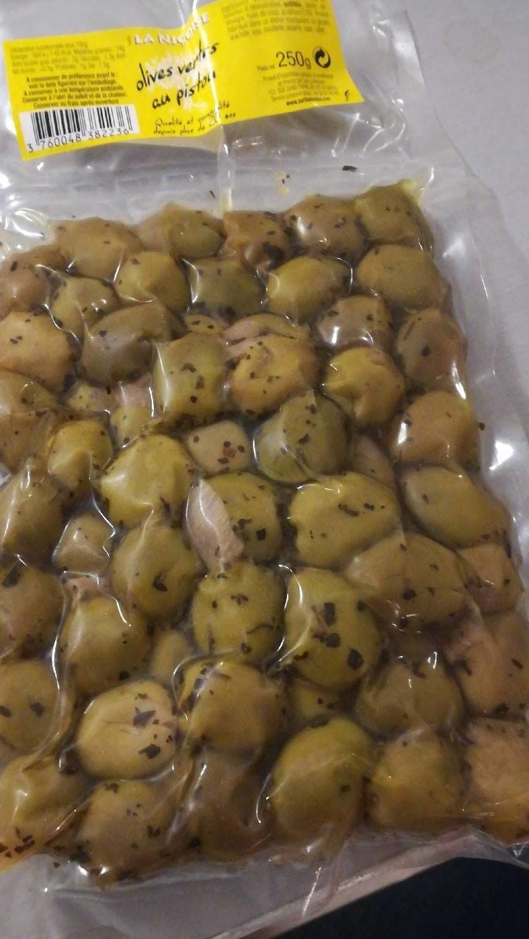 La Nicoise Olives vertes au pistou packshot