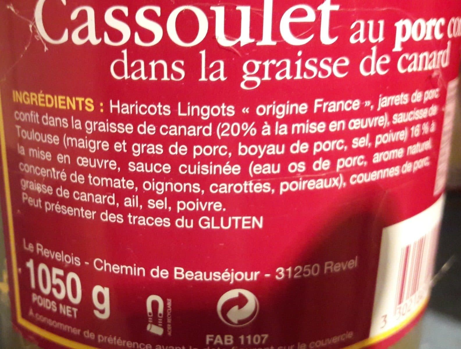 Le Revelois Poulet au porc confit dans la graisse de canard packshot
