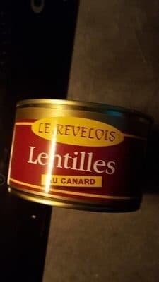 Le Revelois Lentilles au canard packshot