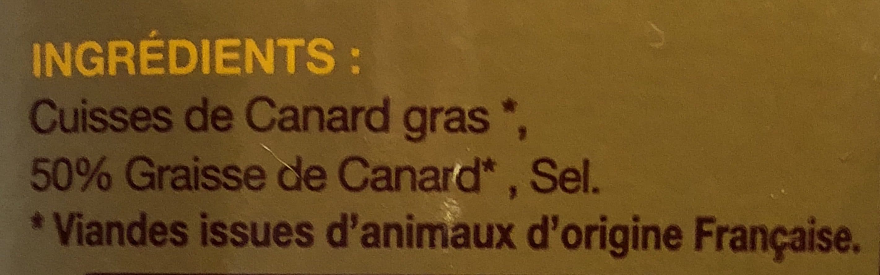 Le Revelois 4 cuisses de canard gras confit packshot
