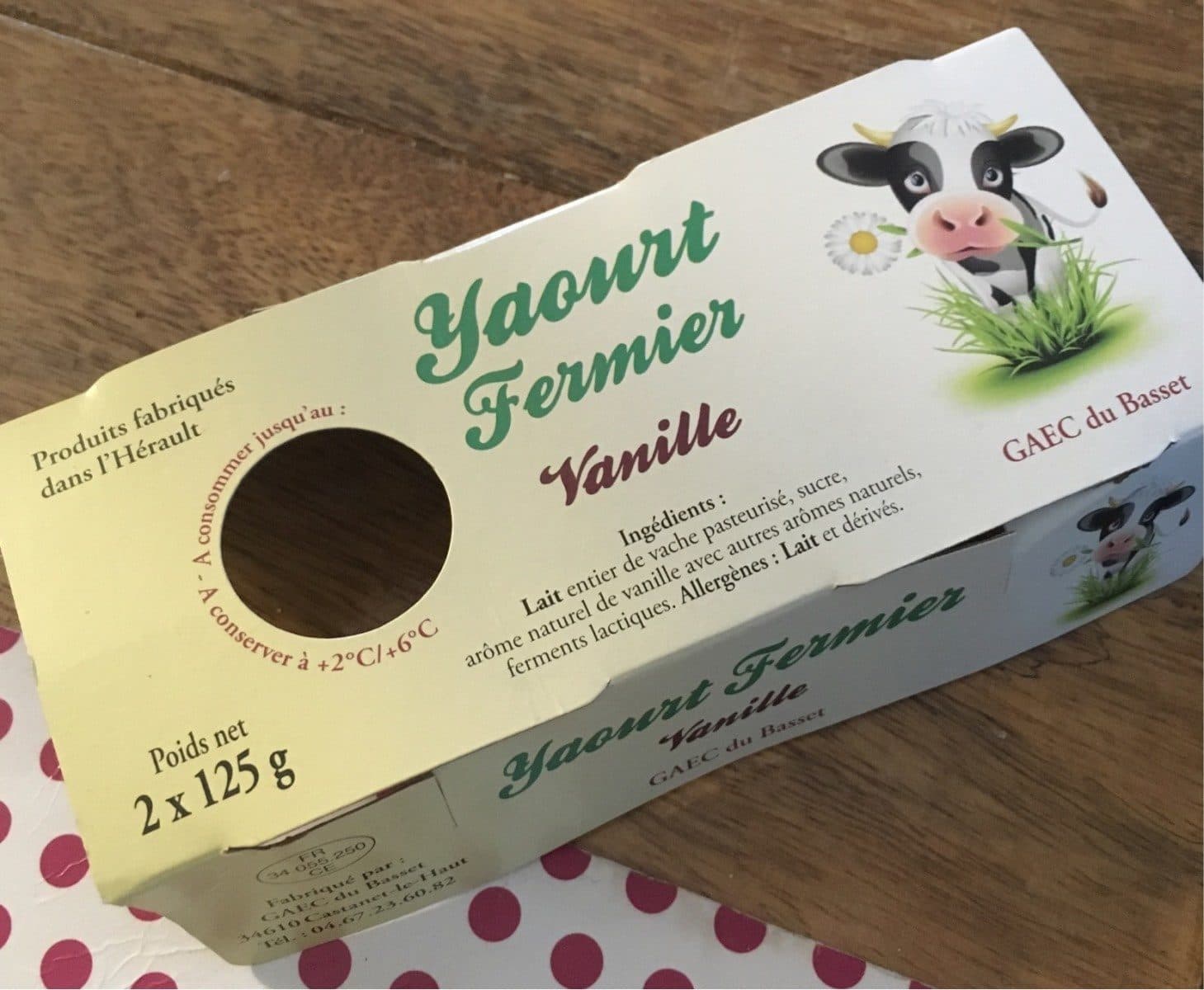 Open Food Facts Yaourt fermier vanille packshot