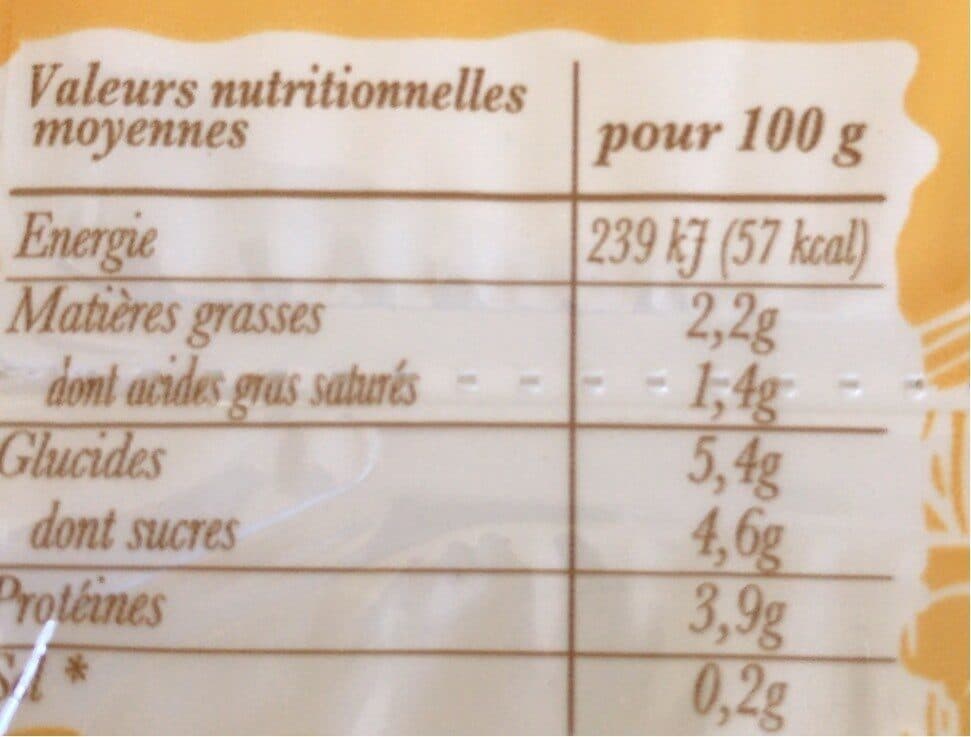 La bressane Faisselle 2% M.G. packshot