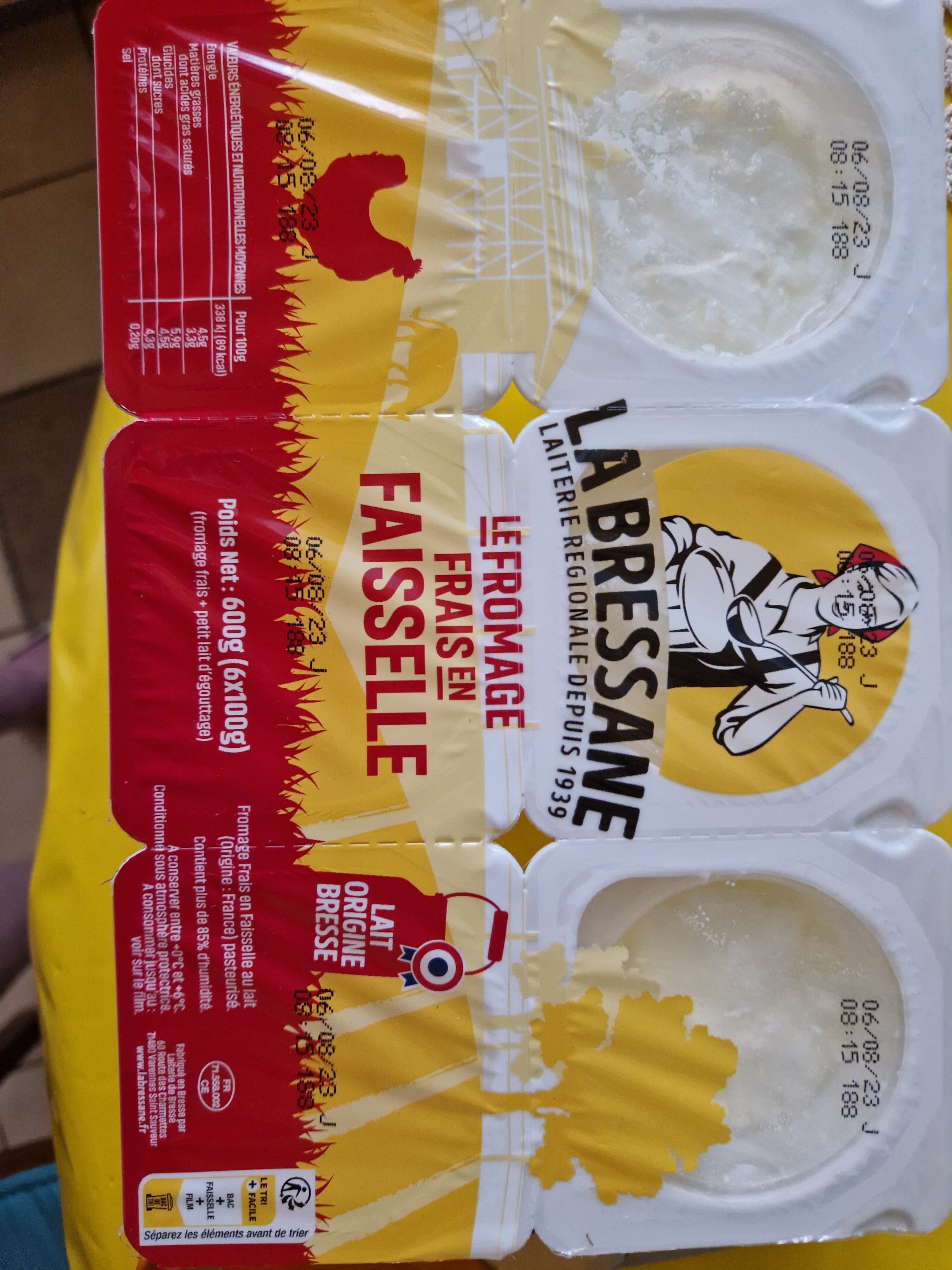 La Bressane Fromage frais en faisselle packshot