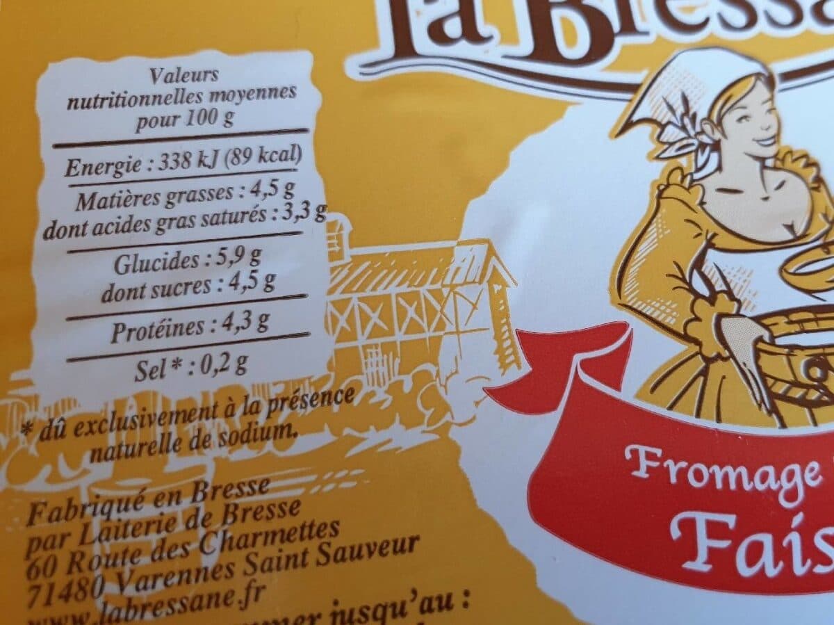 La bressane Faisselle packshot