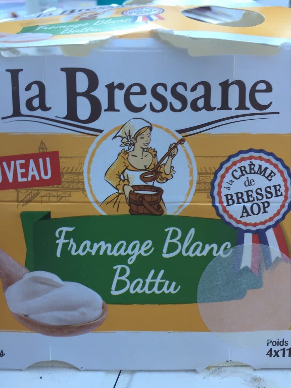 La Bressane Fromage blanc battu à la crème de Bresse AOP packshot