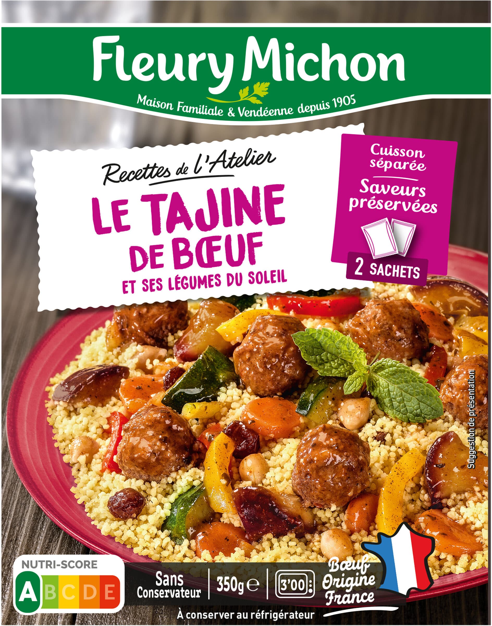 Fleury Michon La Tajine de Boeuf et ses Légumes du Soleil packshot