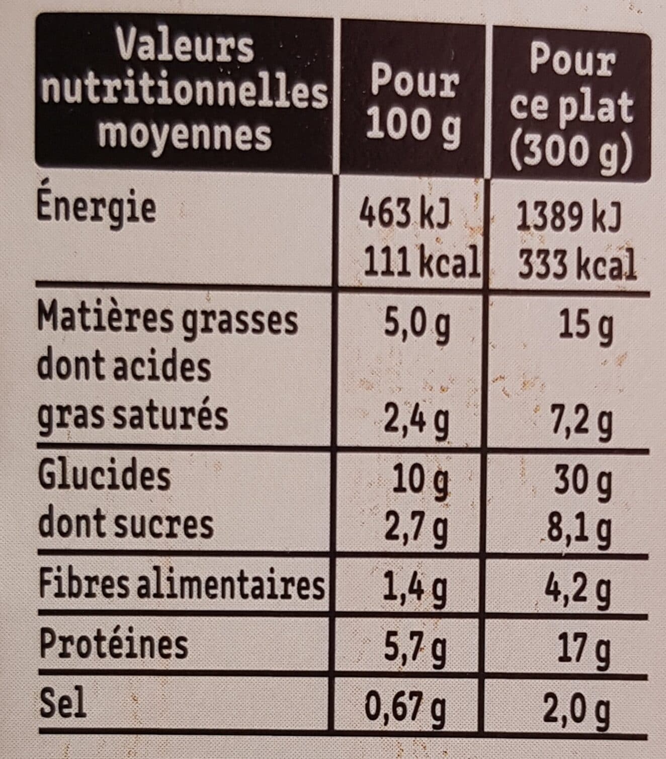 Fleury Michon Poulet & Purée de Courgettes pointe de crème fraîche packshot
