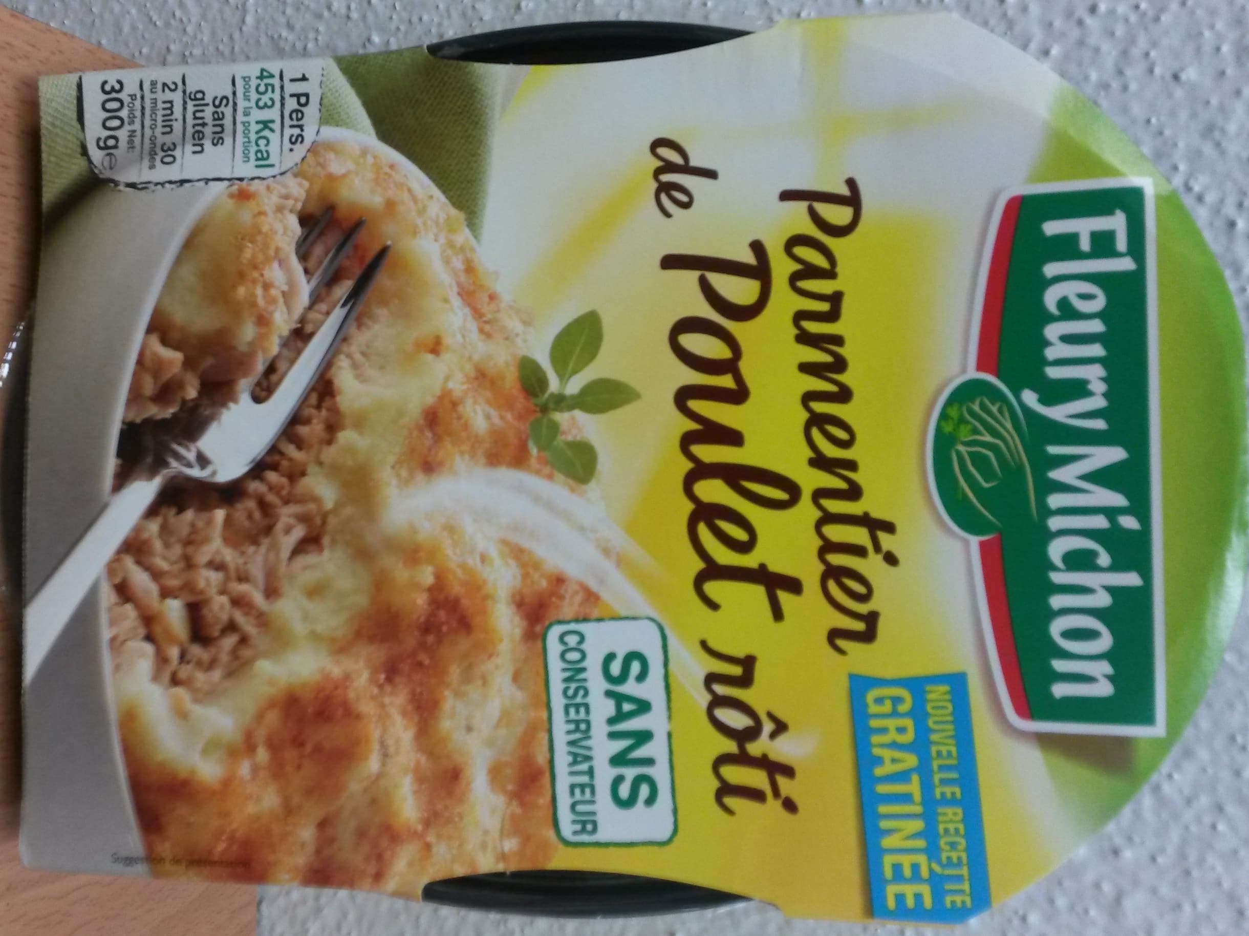 Fleury Michon Parmentier de Poulet Rôti packshot