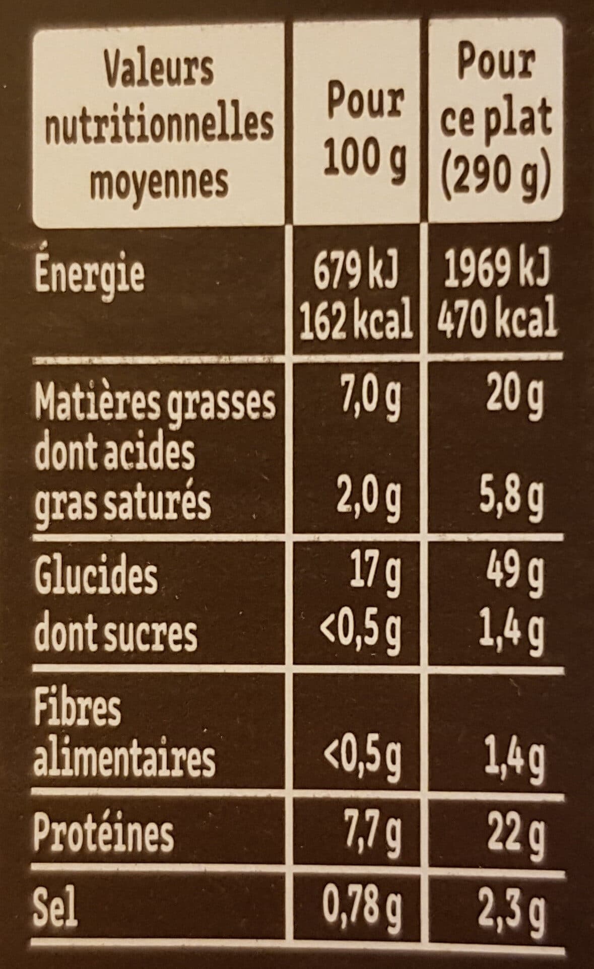 Fleury Michon Le Saumon à l'oseille et son riz basmati packshot