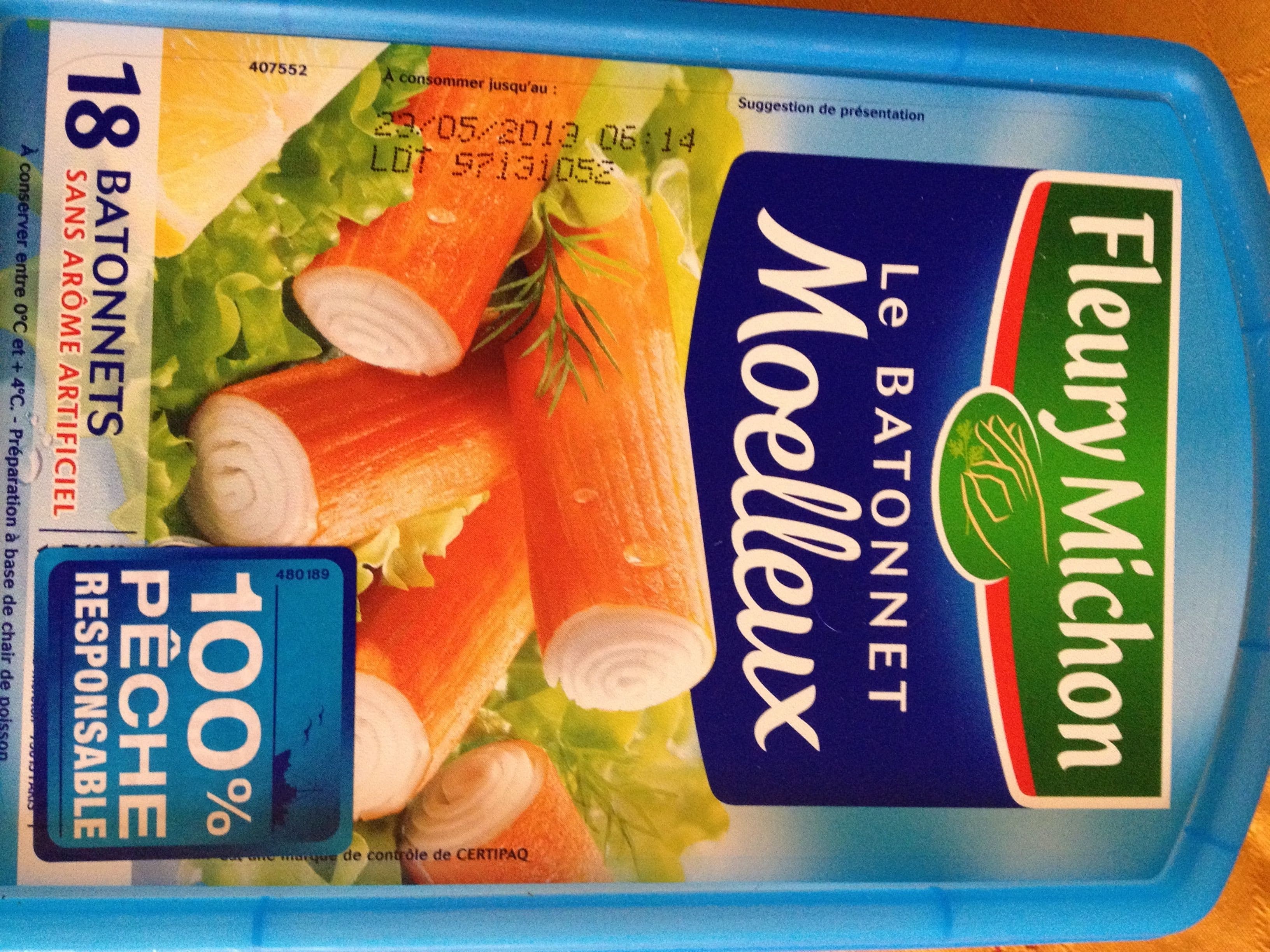Fleury Michon Le Bâtonnet Moelleux (18 Bâtonnets) packshot