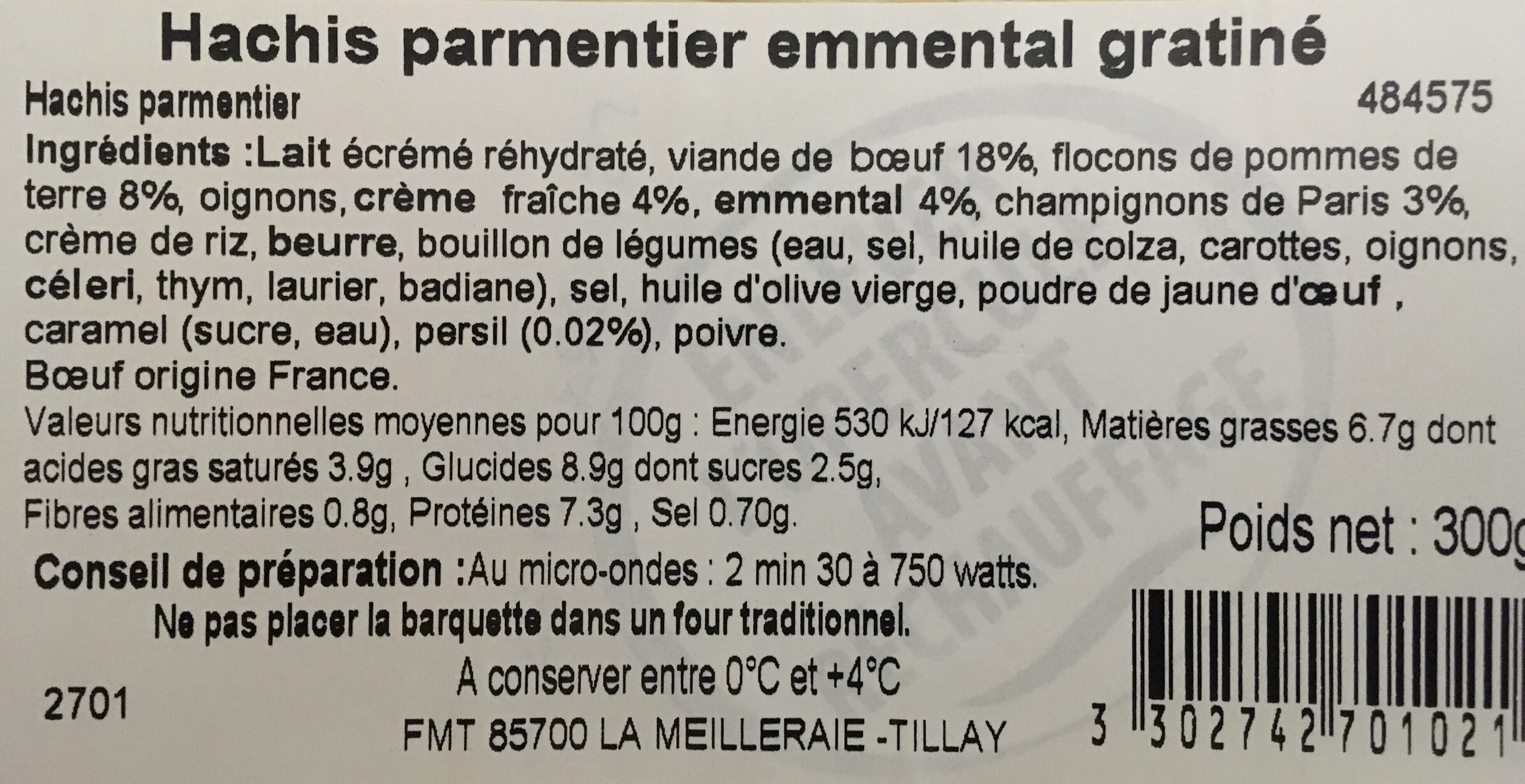 La Meilleraie Hachis parmentier packshot