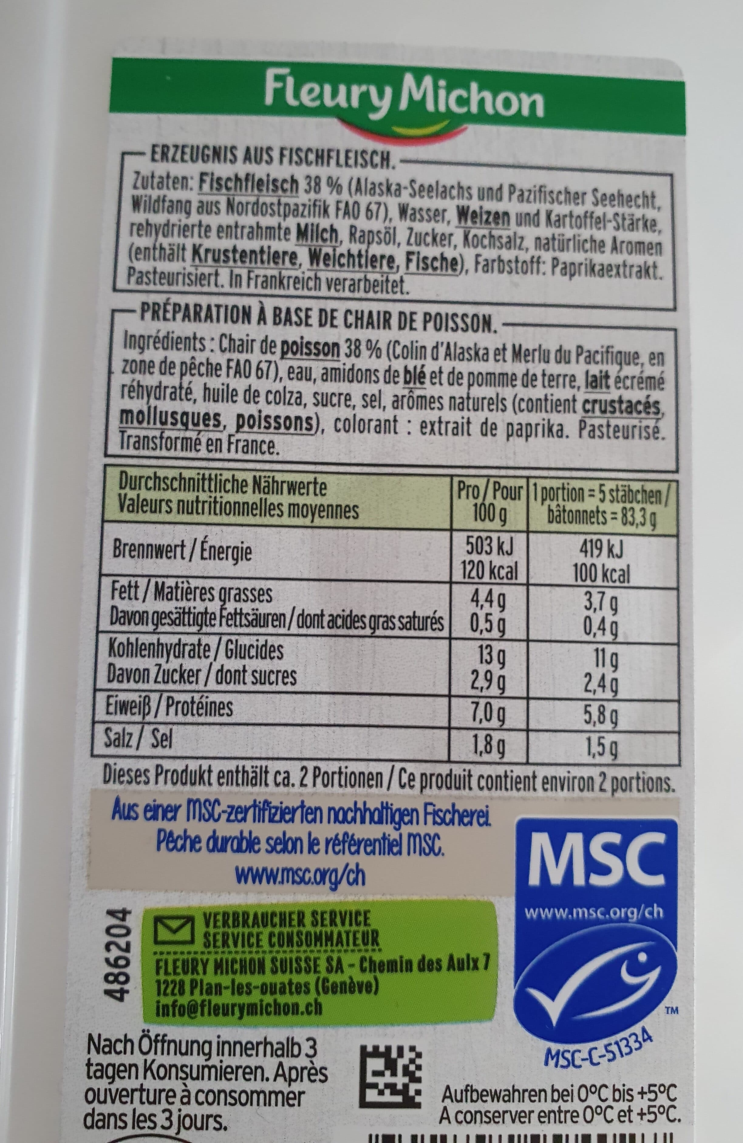 Fleury Michon Surimi packshot