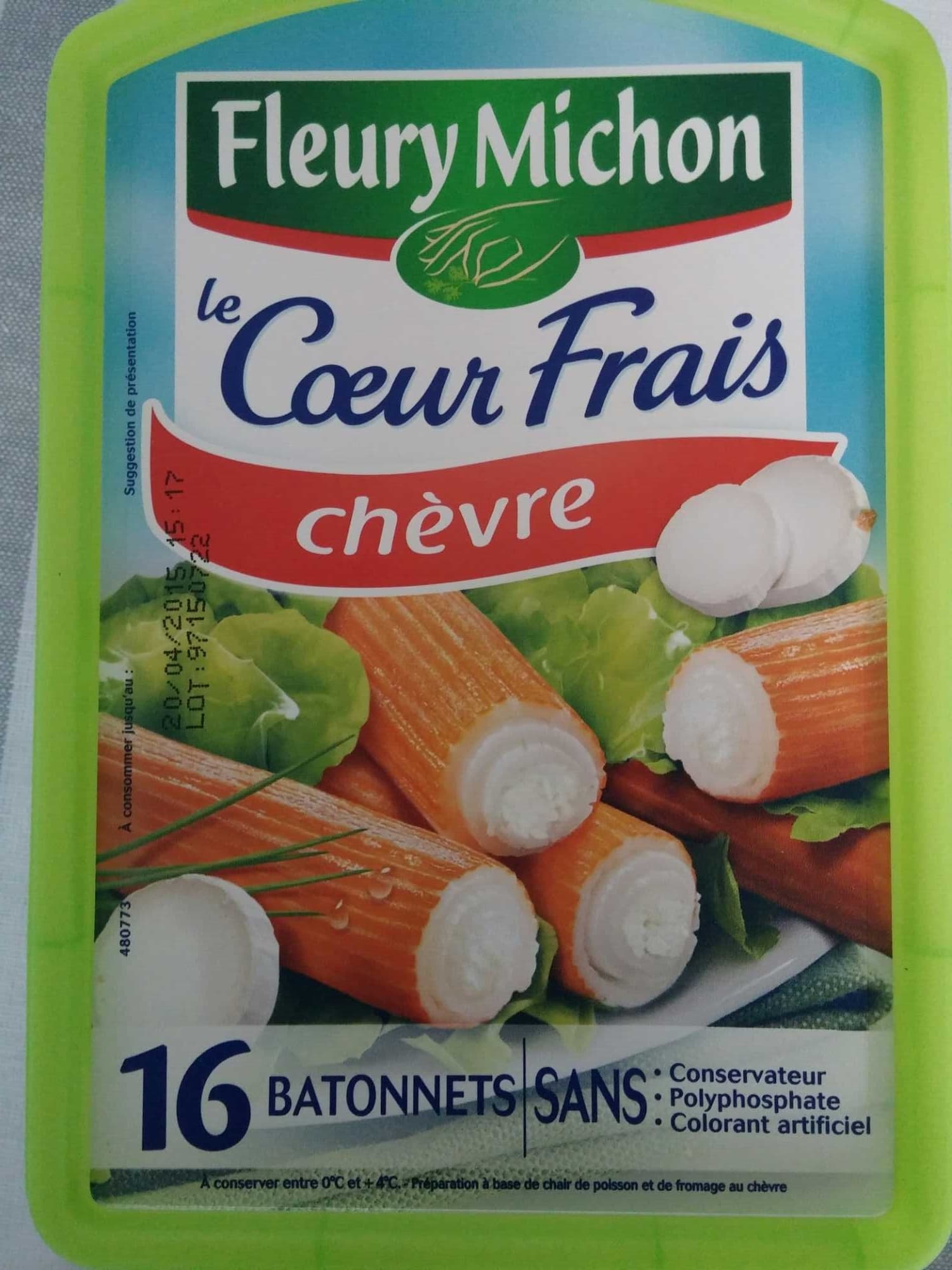 Fleury Michon le Cœur Frais chèvre (16 Bâtonnets) packshot