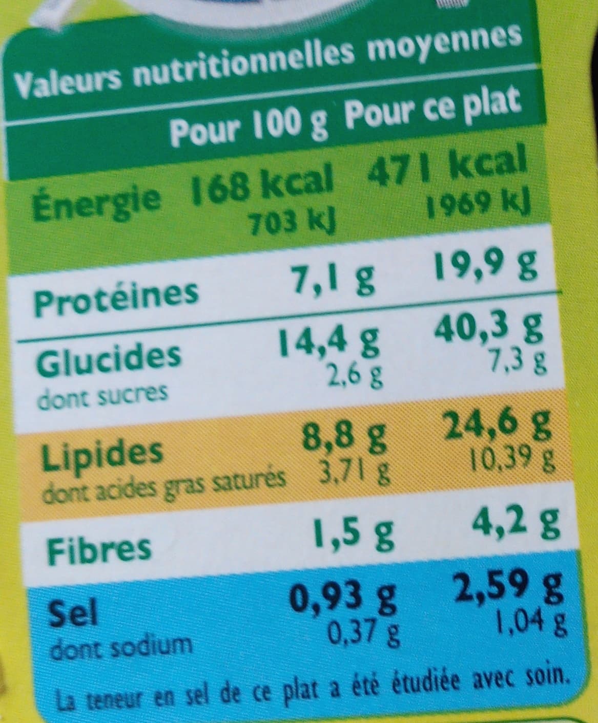 Fleury Michon Pâtes façon flemmekueche packshot