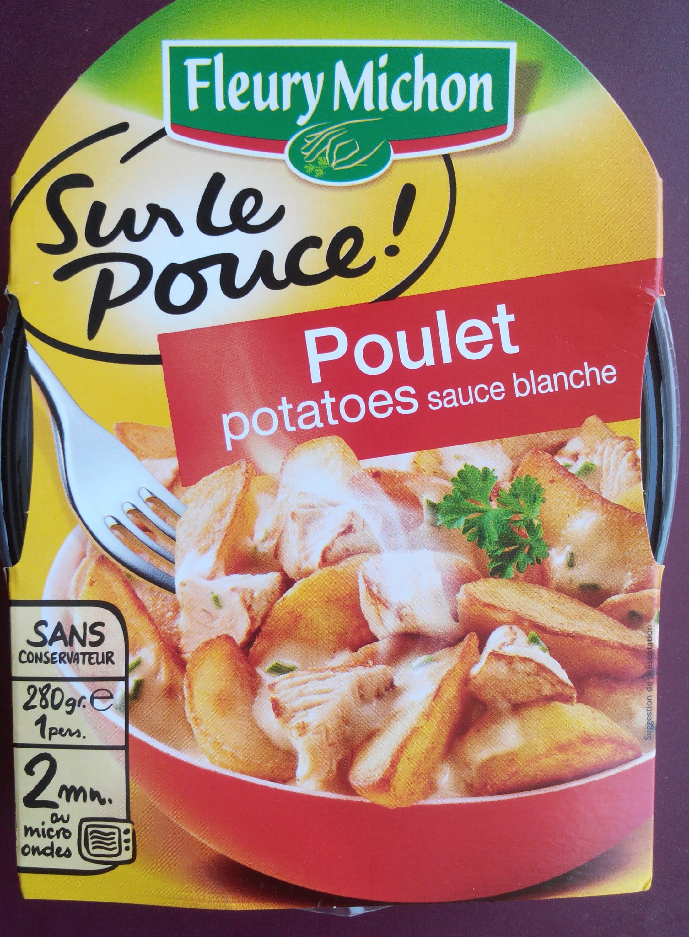 Fleury Michon Poulet potatoes sauce blanche packshot