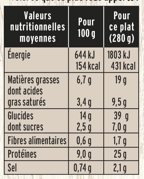 Fleury Michon Gratin de Coquillettes au Jambon packshot