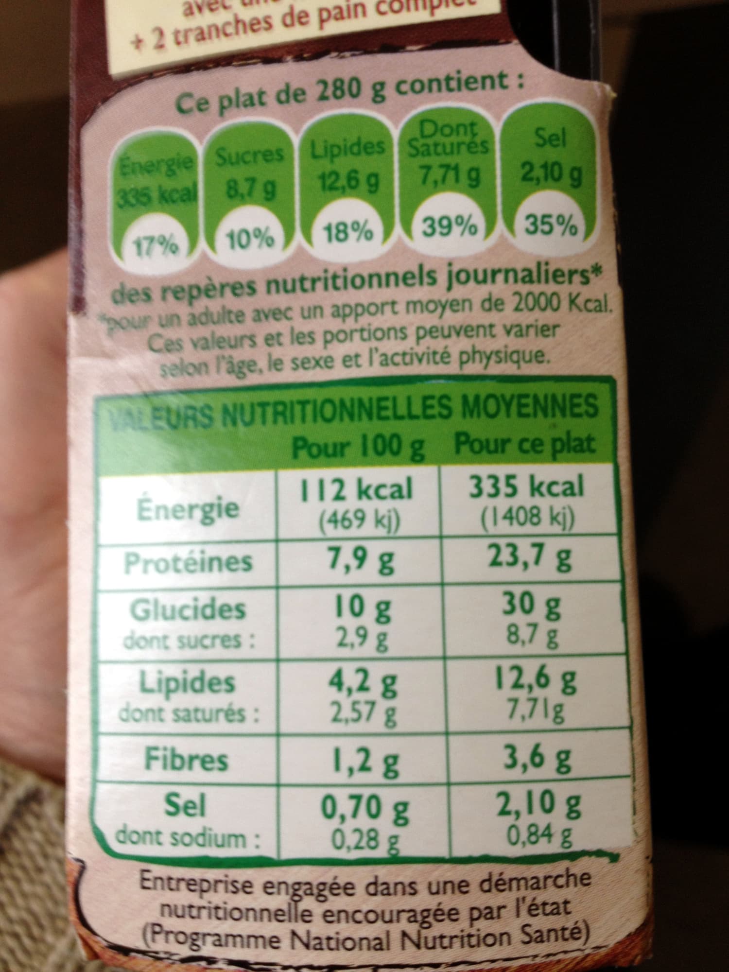 Fleury Michon Gratin de pommes de terre saumon* épinards packshot