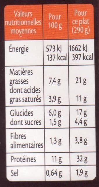 Fleury Michon Le Boeuf, fondue de tomates et purée de pommes de terre packshot