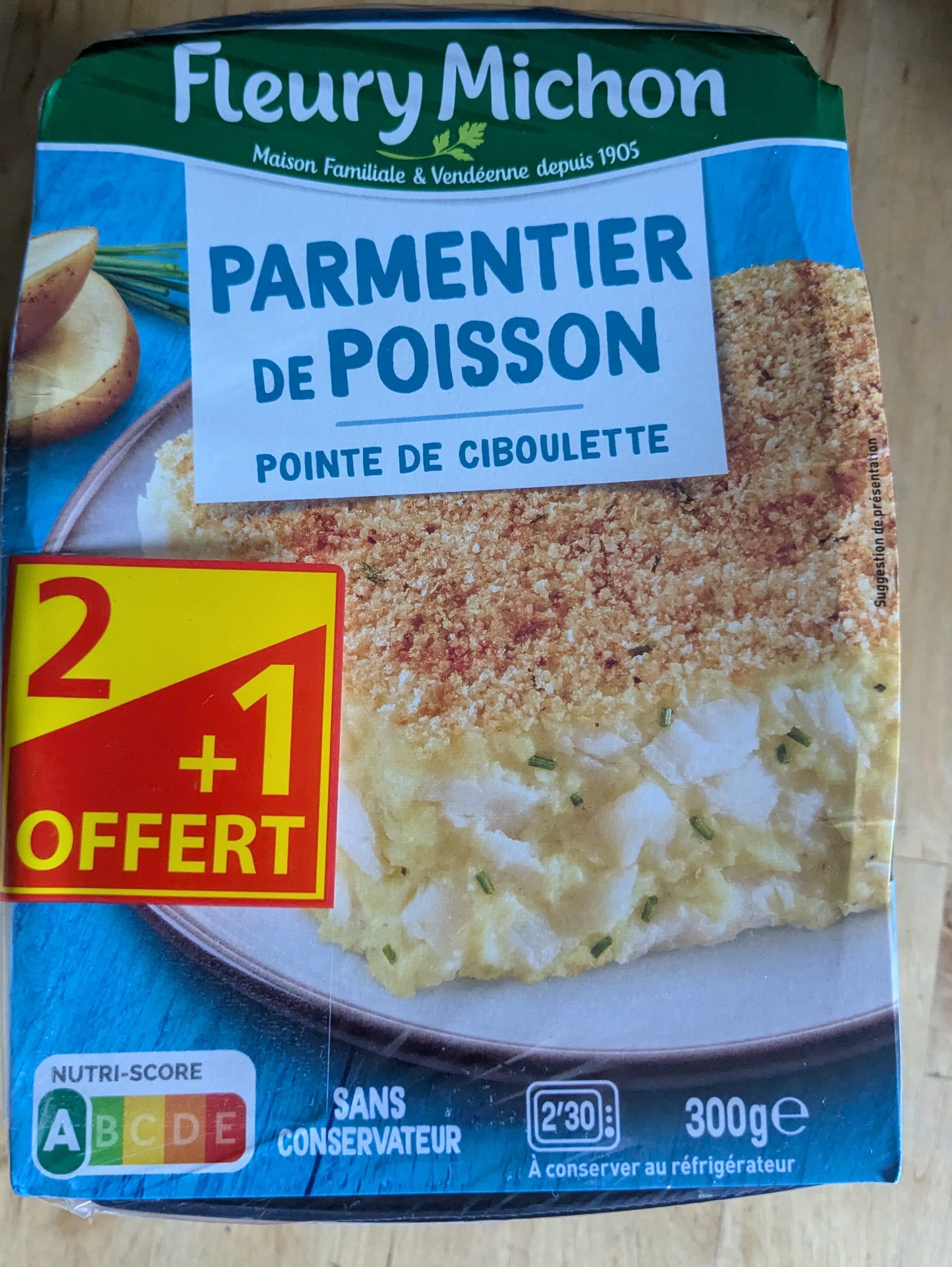 Fleury Michon Parmentier de poisson packshot