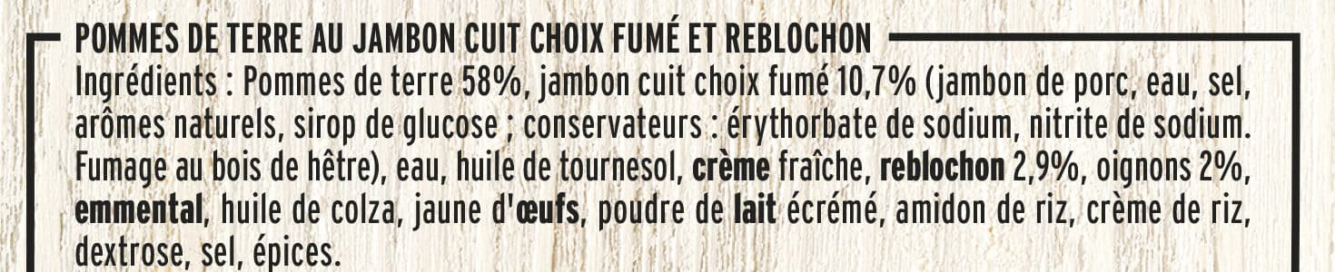 Fleury Michon Poêlée Savoyarde & lardons fumés packshot
