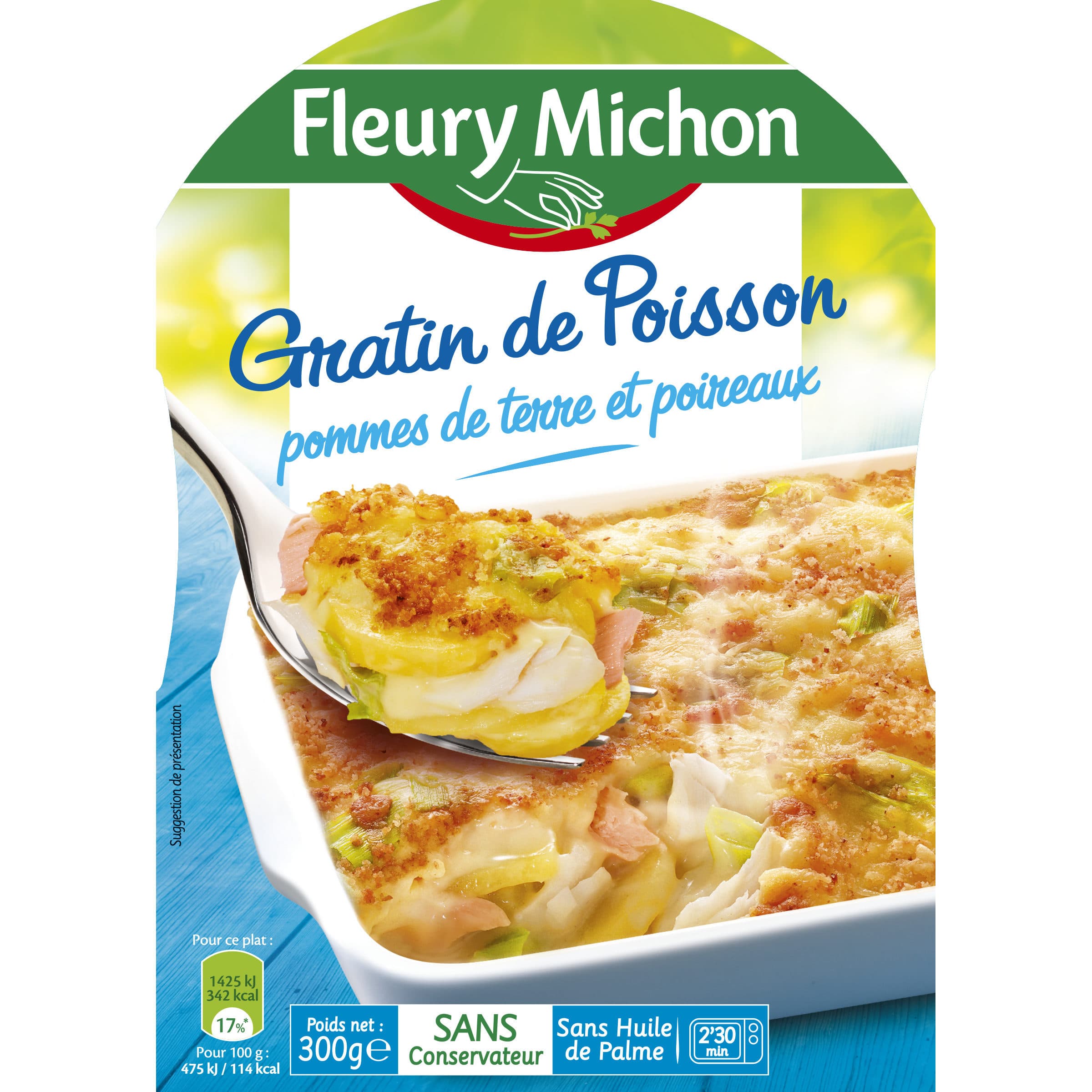 Fleury Michon Gratin de Poisson pommes de terre et poireaux packshot