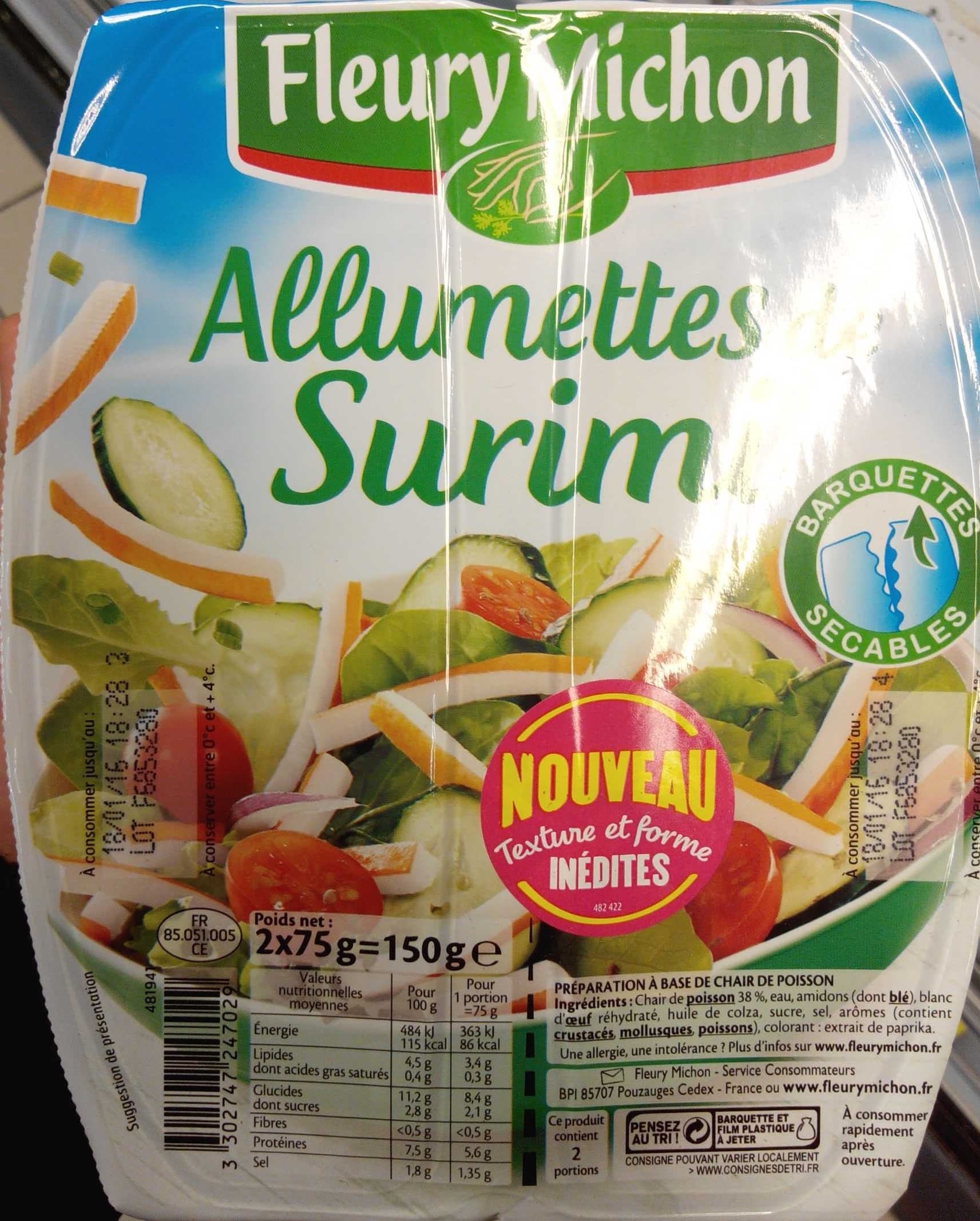 Fleury Michon Allumettes Surimi packshot
