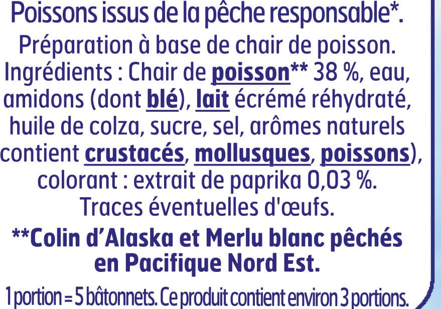 Fleury Michon Le bâtonnet Moelleux - 16 bâtonnets packshot