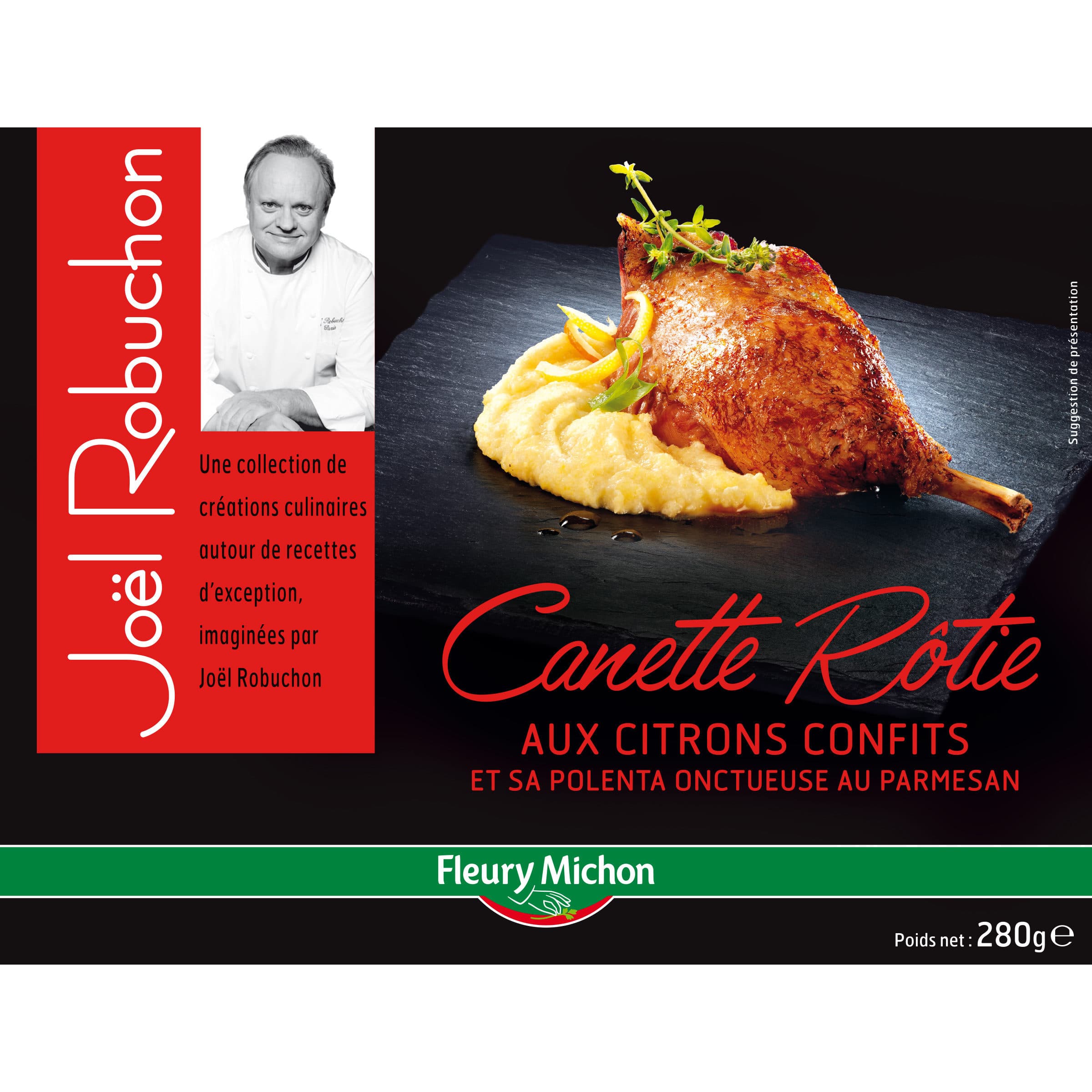 Fleury Michon Canette rôtie aux citrons confits et sa polenta onctueuse au parmesan packshot
