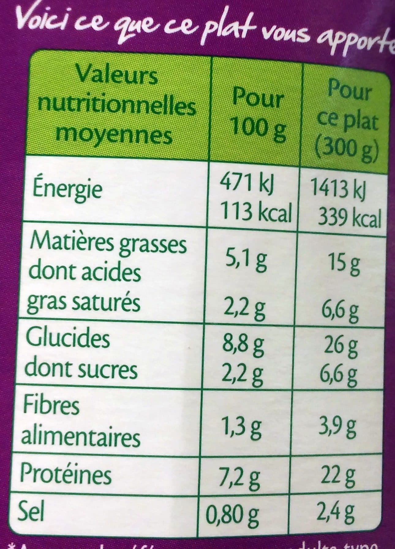 Fleury Michon Parmentier aux Patates Douces et Poulet au Thym packshot