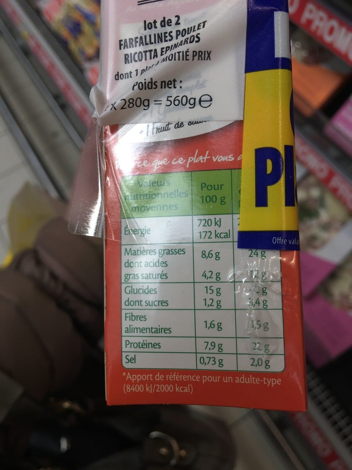 Fleury Michon Poulet farfallines packshot